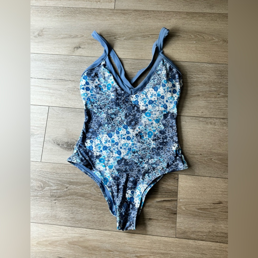 Aerie floral one piece swimsuit